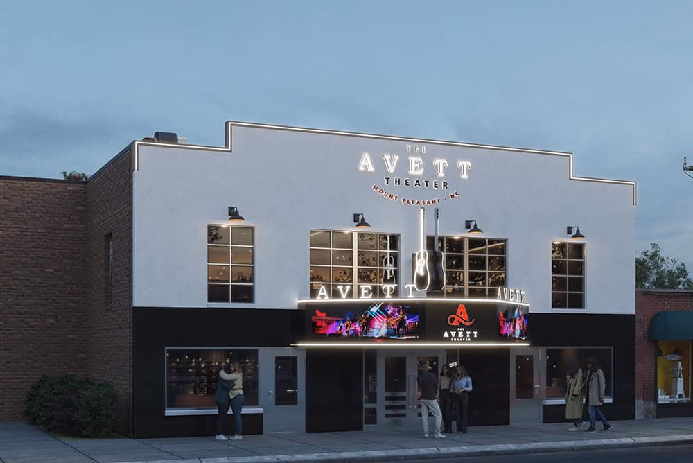 The historic Paula Theater, which opened in 1948 as one of North Carolina's finest small-town cinemas, is being restored and reimagined as The Avett Theater